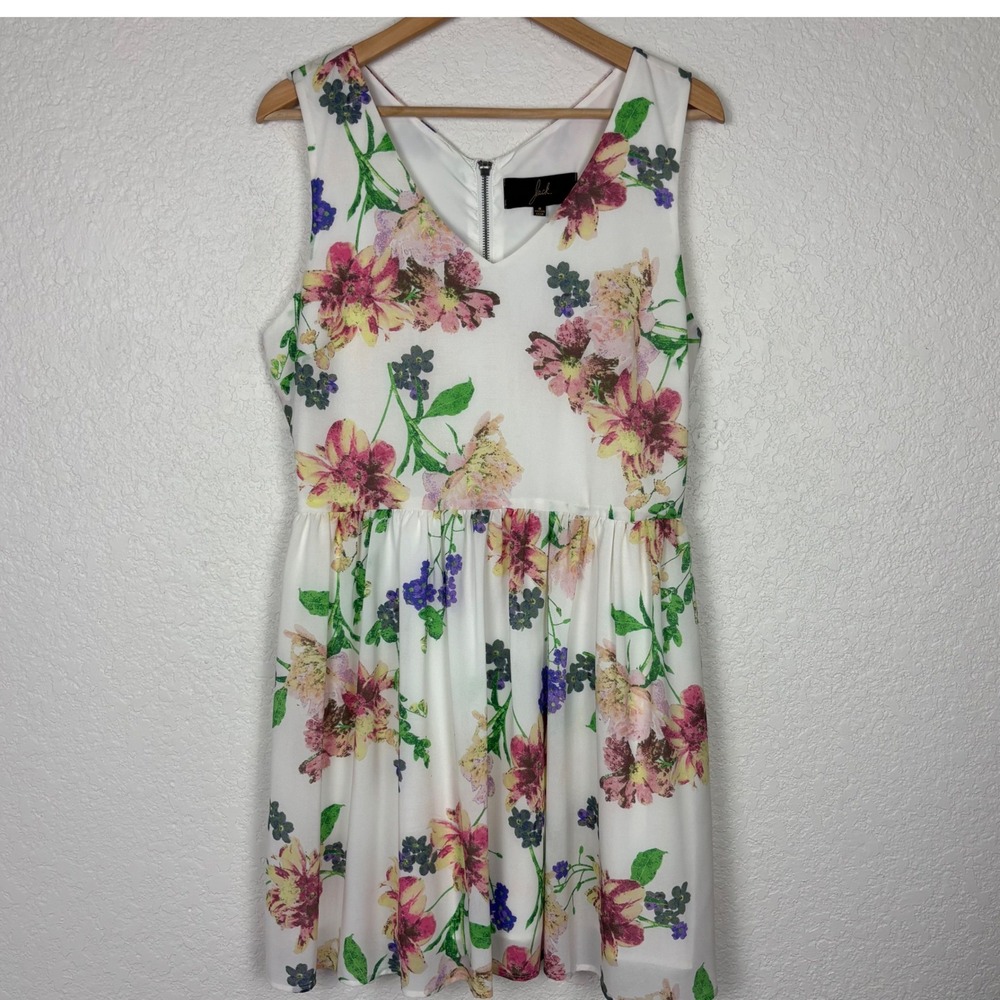 Jack By BB Dakota Womens Dress SZ 8 Floral Spring Easter Church Garden Party